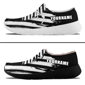 Unique Gift,Personalized Patriotic Canvas Slip-On Sneakers, Custom USA Flag Design Loafer Shoes, Buy One Get One Gift,ZH-240202305-3bb