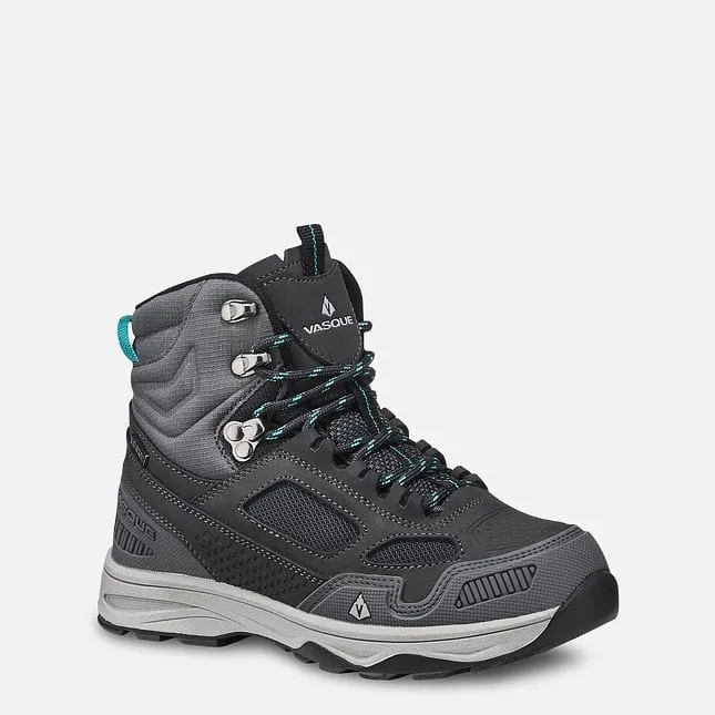 Vasque Kids Breeze AT Waterproof Hiking Boot - Grey/Teal