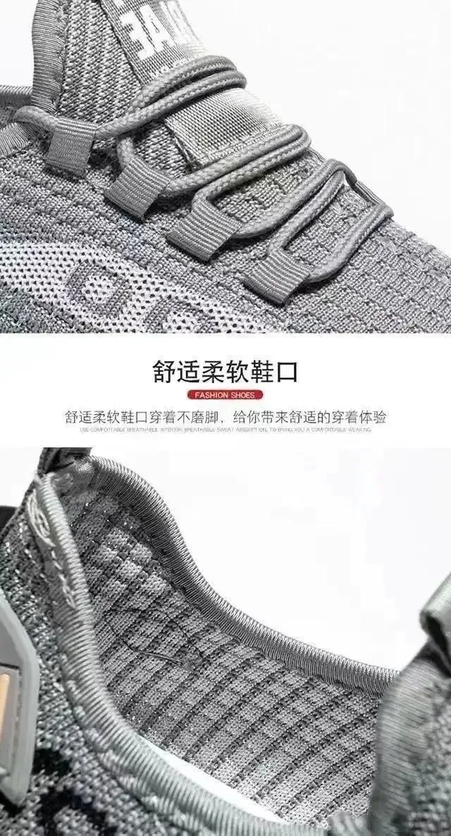 Versatile new fashionable men's shoes with mesh breathable sports running shoes and casual men's shoes