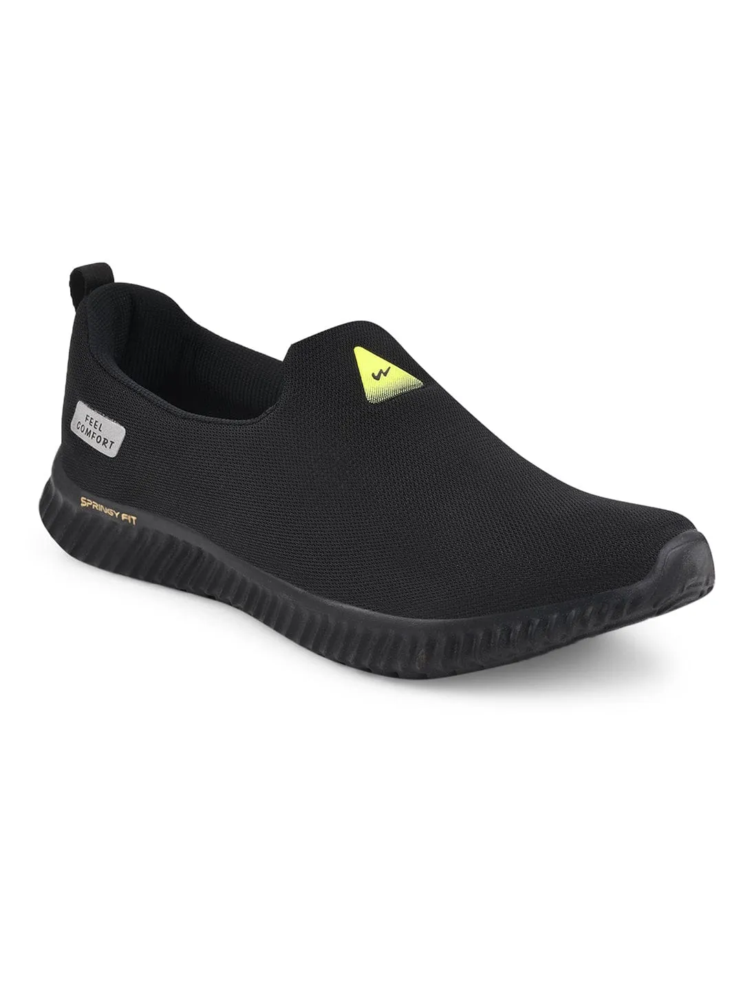 WALKFIT Black Men's Casual Shoes