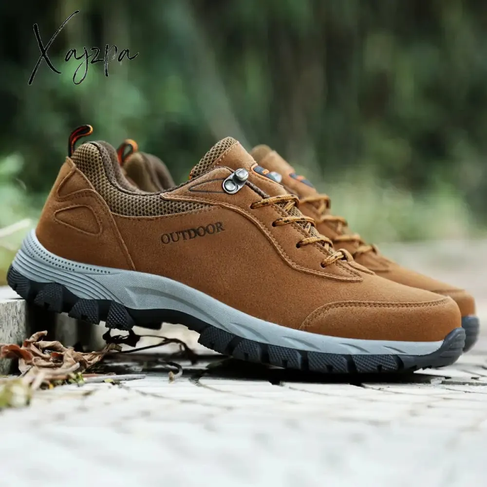 Xajzpa - Men's Hiking Shoes Waterproof Outdoor Sneakers Trekking Non-Slip Lightweight Trail Running Camping Climbing Travel Shoes size 51