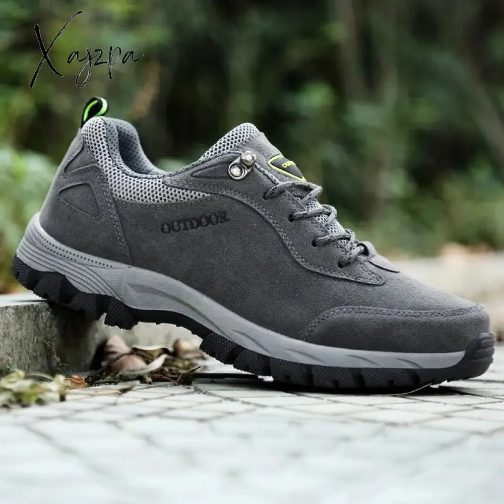 Xajzpa - Men's Hiking Shoes Waterproof Outdoor Sneakers Trekking Non-Slip Lightweight Trail Running Camping Climbing Travel Shoes size 51